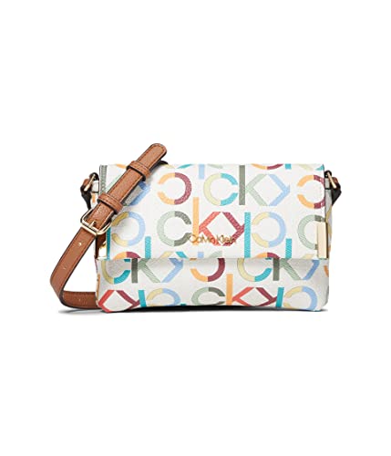 Calvin Klein Key Item Signature Crossbody Cherub White/Multi 1 One Size