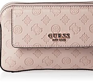 GUESS Sirrah Double Zip Crossbody, Buff Logo