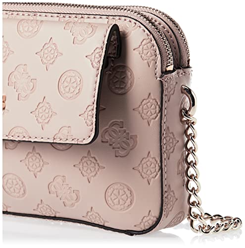 GUESS Sirrah Double Zip Crossbody, Buff Logo