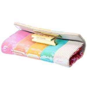 ZAC Zac Posen Soft Earthette Wallet-Rainbow Sequin Open Miscellaneous One Size