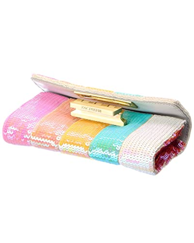 ZAC Zac Posen Soft Earthette Wallet-Rainbow Sequin Open Miscellaneous One Size