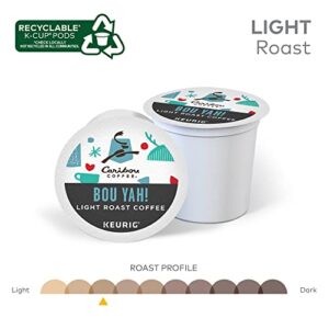 Caribou Coffee Bou-Yah, Keurig Single Serve K-Cup Pods, 22 Count