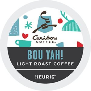 Caribou Coffee Bou-Yah, Keurig Single Serve K-Cup Pods, 22 Count