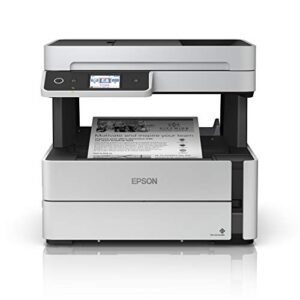 epson ecotank et-m3170 wireless monochrome all-in-one supertank printer with adf, fax and ethernet plus 2 years of unlimited ink*