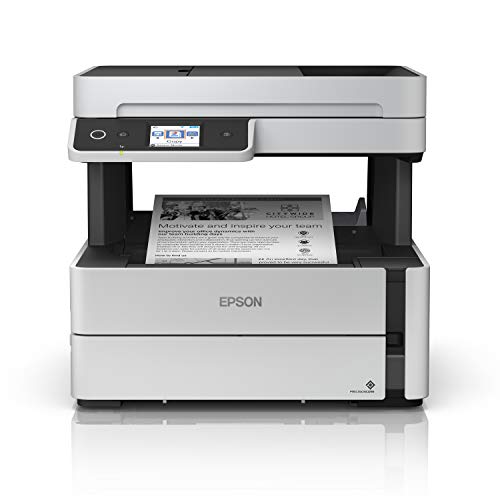 Epson EcoTank ET-M3170 Wireless Monochrome All-in-One Supertank Printer with ADF, Fax and Ethernet PLUS 2 Years of Unlimited Ink*