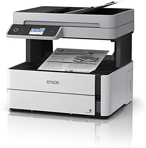 Epson EcoTank ET-M3170 Wireless Monochrome All-in-One Supertank Printer with ADF, Fax and Ethernet PLUS 2 Years of Unlimited Ink*