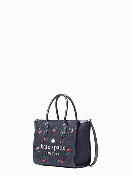 Kate Spade New York Ella Small Cherry Denim Tote