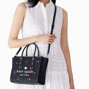 Kate Spade New York Ella Small Cherry Denim Tote