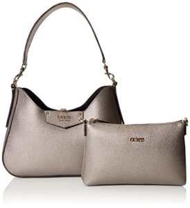 guess eco brenton hobo, pewter