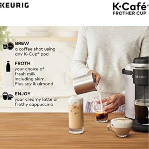 Keurig Works Non-Dairy Milk, Hot and Cold Frothing, Compatible K-Café Coffee Makers Only,34 ounce, Charcoal Frother