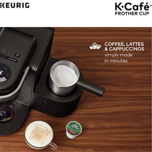 Keurig Works Non-Dairy Milk, Hot and Cold Frothing, Compatible K-Café Coffee Makers Only,34 ounce, Charcoal Frother