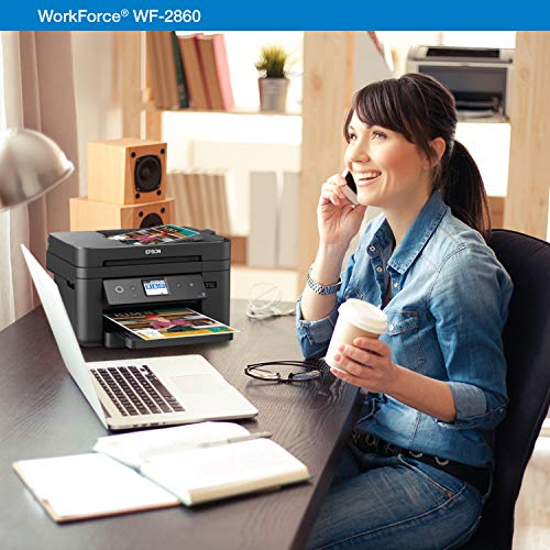 Epson Workforce WF-2860 All-in-One Wireless Color Printer with Scanner, Copier, Fax, Ethernet, Wi-Fi Direct and NFC, Amazon Dash Replenishment Ready