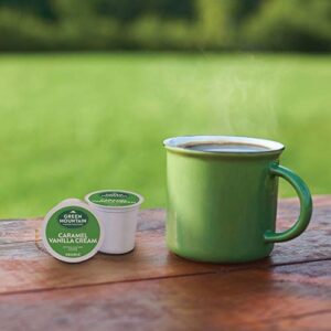 Green Mountain Coffee Roasters Caramel Vanilla Cream Keurig Single-Serve K-Cup pods, Light Roast Coffee, 12 Count