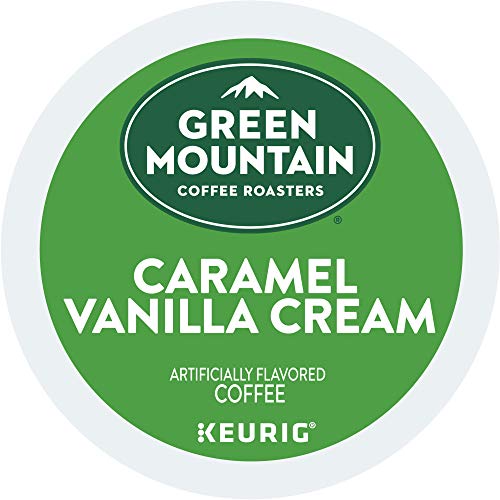 Green Mountain Coffee Roasters Caramel Vanilla Cream Keurig Single-Serve K-Cup pods, Light Roast Coffee, 12 Count