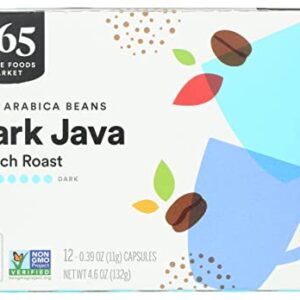 365 by Whole Foods Market, Coffee Dark Java French Roast Pods 12 Count, 4.6 Ounce