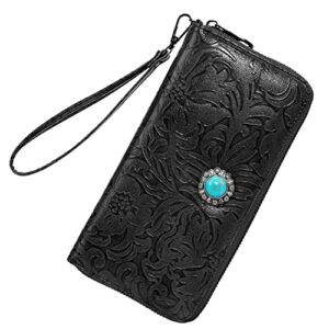celela womens wallet for women leather large capacity wristlet clutch purse credit card holder with rfid blocking clearance items wallets