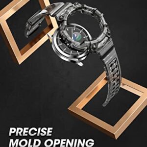 SUPCASE [Unicorn Beetle Pro] Series Case for Galaxy Watch 4 Classic [46mm] 2021 Release, Rugged Protective Case with Strap Bands (FrostBlack)