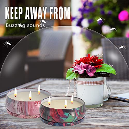 Citronella Candles Outdoor Scented Candles with Cotton Wick: 3 Pack 240 Hours Burning Time Jar Candles for Home Garden Patio Yard