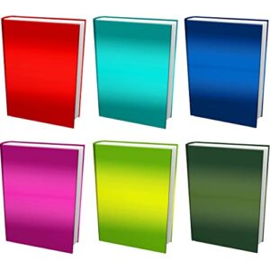 easy apply, reusable book covers 6 pk. best jumbo 9×11 textbook jackets for back to school. stretchable to fit most large hardcover books. perfect fun, washable designs for girls, boys, kids and teens