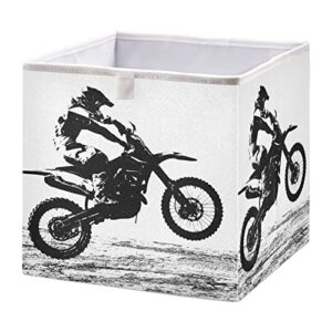 kigai motocross rider storage basket cube box foldable canvas storage basket for clothes storage,toy box,home storage