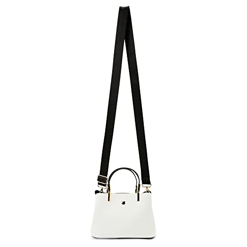 Like Dreams Fashion Women Hobo Fashion Satchel Handbag Vegan Leather Top Handle Bucket Crossbody Purse (White)