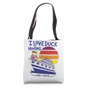 cruise ship cruising rubber duck passenger cruiser vacation tote bag