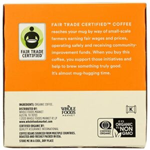 365 by Whole Foods Market, Coffee Breakfast Blend City Roast Pods Organic 12 Count, 4.6 Ounce (Packaging May Vary)