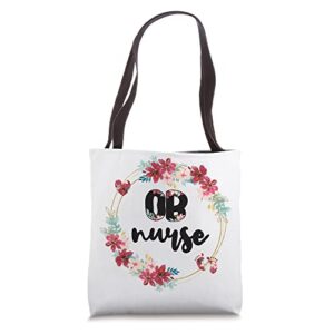 ob nurse obstetrics nurse obstetrical nursing tote bag