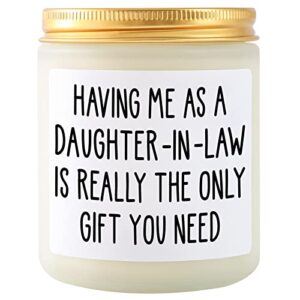 mother in law gifts from daughter in law, mother’s day gifts for mother in law, happy birthday gifts for mother in law, funny thanksgiving christmas valentines gifts ideas – lavender scented candles