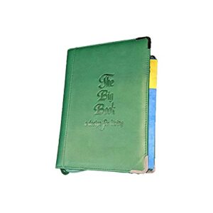 green aa bookcover with big book of alcoholics anonymous included you get both