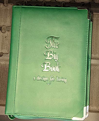 Green AA Bookcover with Big Book of Alcoholics Anonymous Included You Get Both