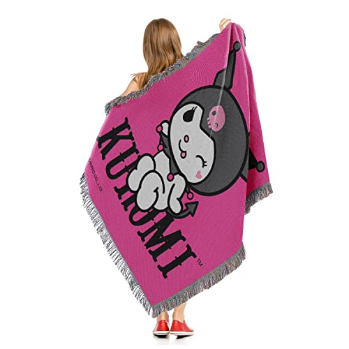 Northwest Woven Tapestry Throw Blanket, 48" x 60", Kuromi So Sassy