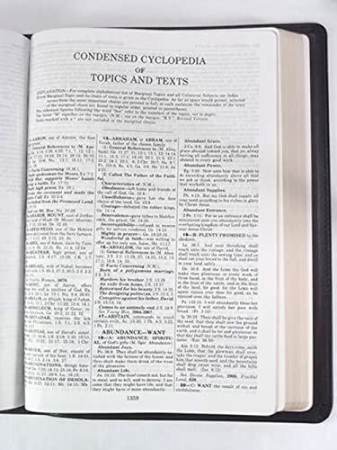 KJV Large Print Thompson Chain Reference Bible - Lambskin Edition