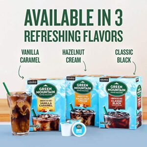 Green Mountain Coffee Roasters Brew Over Ice Vanilla Caramel, Single Serve Keurig K-Cup Pods, Flavored Iced Coffee, 12 Count