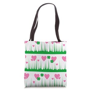 vintage luckee in love pyrex, rare pattern tote bag