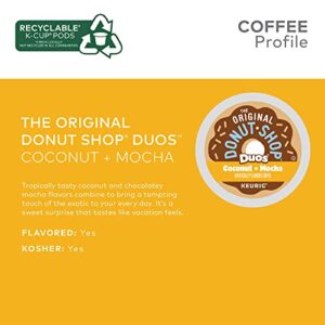 The Original Donut Shop Coconut Mocha, Single-Serve Keurig K-Cup Pods, Flavored Medium Roast Coffee, 12 Count (Pack of 6)