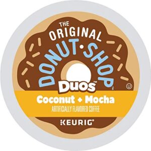 The Original Donut Shop Coconut Mocha, Single-Serve Keurig K-Cup Pods, Flavored Medium Roast Coffee, 12 Count (Pack of 6)