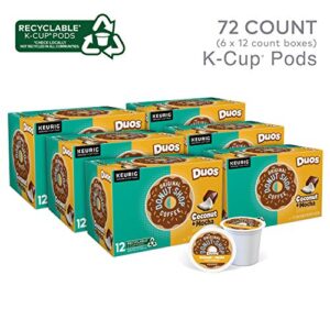 The Original Donut Shop Coconut Mocha, Single-Serve Keurig K-Cup Pods, Flavored Medium Roast Coffee, 12 Count (Pack of 6)