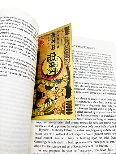 YJacuing Anime Demon Slayer: Kimetsu no Yaiba Gold Coated Banknote, Limited Edition Collectible Bill Bookmark (6 PCS Collection)