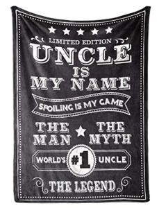 innobeta gifts for uncle, throw blanket for uncle, presents from niece and nephew for christmas, birthday, father’s day – 50″ x 65″