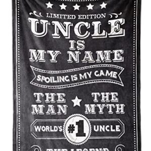 InnoBeta Gifts for Uncle, Throw Blanket for Uncle, Presents from Niece and Nephew for Christmas, Birthday, Father's Day - 50" x 65"