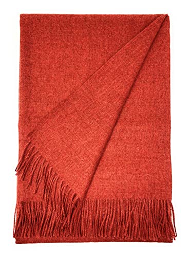 Alpaca Home | Cityscape Throw Blanket | 100% Pure Baby Alpaca Wool | 6.6 Feet Long X 4.25 Feet Wide | Hypoallergenic, Soft & Cozy Bedding (Copenhagen)