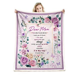 onecmore gifts for mom mothers day birthday romantic gifts for mom blanket,mom valentines day gifts,mom romantic gifts, mom gifts from daughter son,new mom gifts for women gifts for mom throw blanket