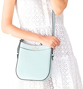 Kate Spade Leila Pebbled Leather Crossbody Purse (Hazy morning)