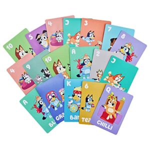 Bluey 5-in-1 , 5 Favorite Card Games in The One Pack and her School Friends, Multicolor (17375)