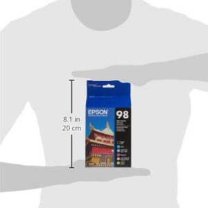 Epson 98 Black & Color C/M/Y/LC/LM - -Ink -Cartridges, T098120-BCS, High Yield, Combo 6/Pack