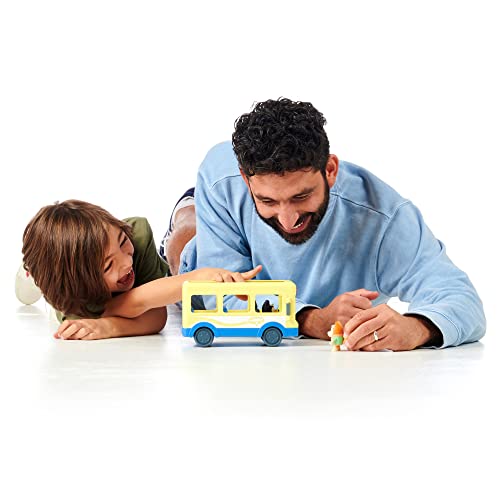 Bluey Bus, Bus Vehicle and Figures Pack, with Two 2.5-3" Figures