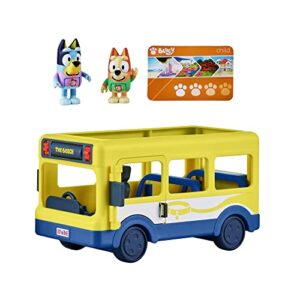 bluey bus, bus vehicle and figures pack, with two 2.5-3″ figures