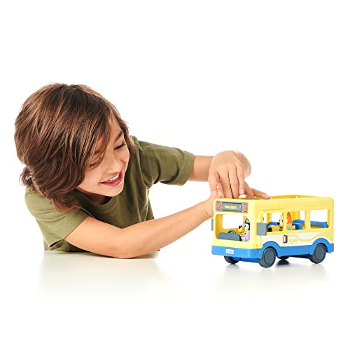 Bluey Bus, Bus Vehicle and Figures Pack, with Two 2.5-3" Figures