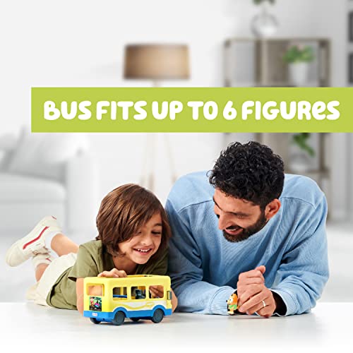 Bluey Bus, Bus Vehicle and Figures Pack, with Two 2.5-3" Figures